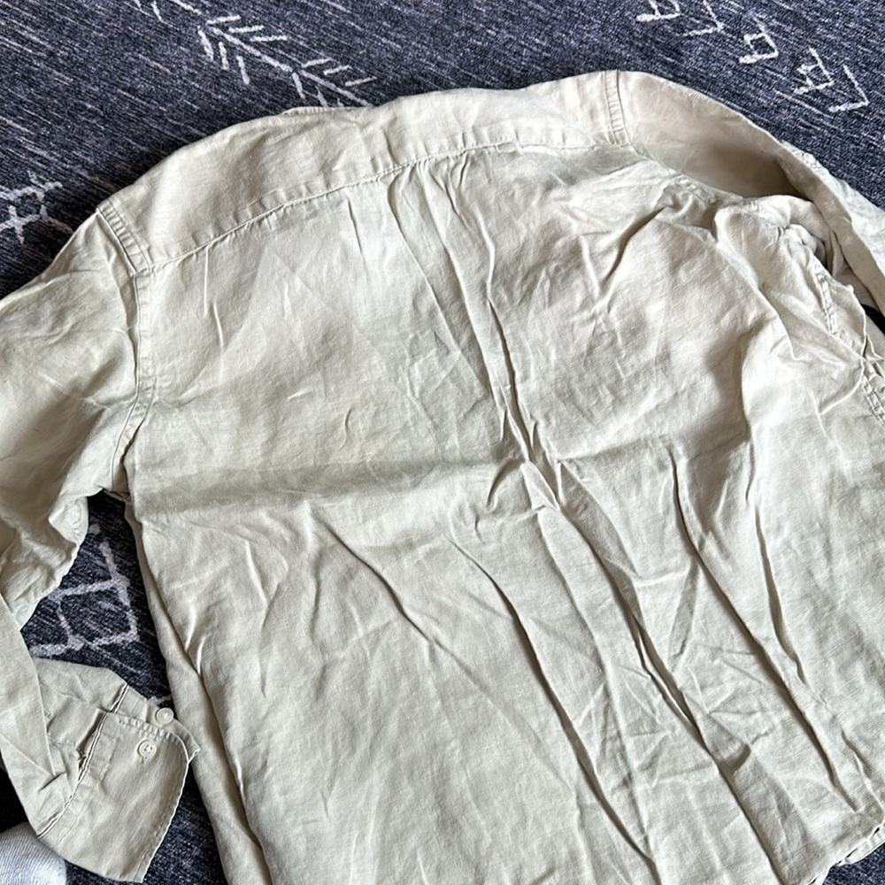 Vintage Ralph Lauren Linen button down blouse - Picture 2 of 6